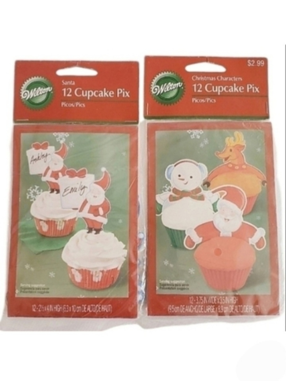 Wilton Christmas Cupcake Pix, Set of 2